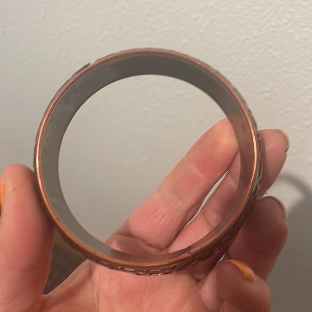 Copper metal lattice bracelet - Picture 6 of 10